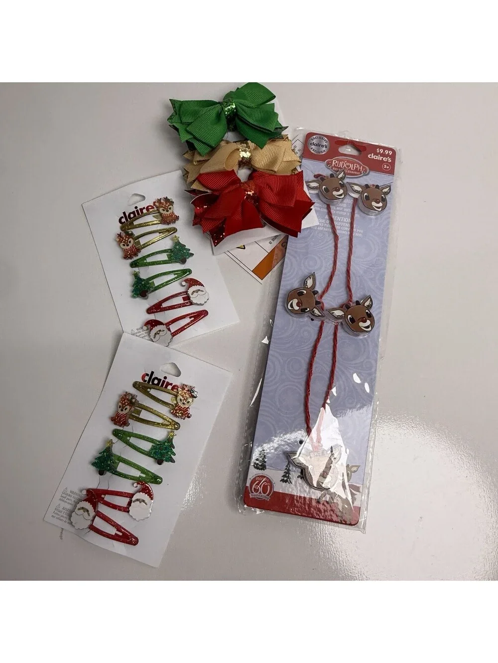 Lot Hello Kitty Earrings Bow Lipgloss Keychain Christmas Stocking Stuffers Gift